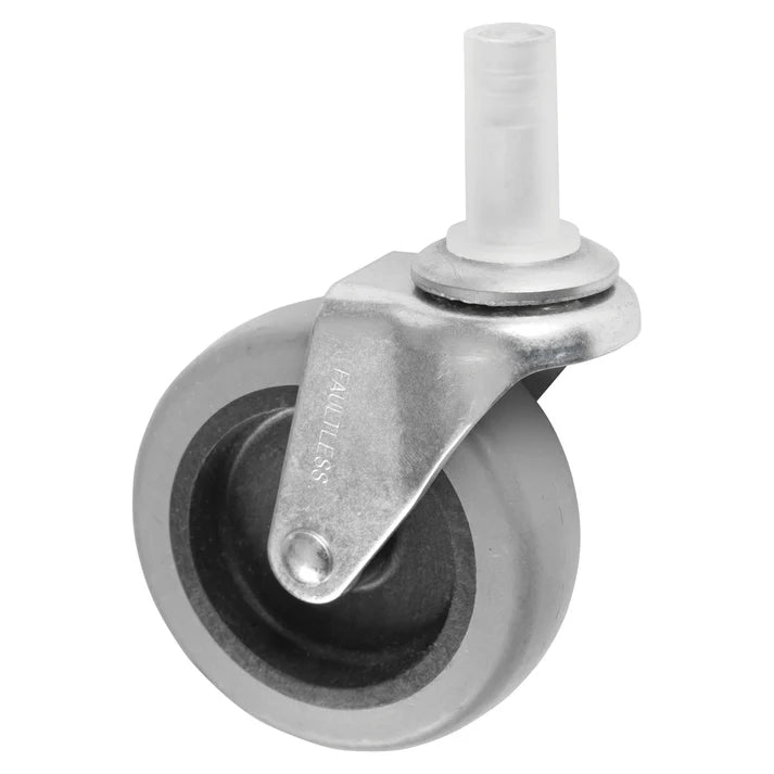 Caster for DLR-2 1/Pack a must-have in any commercial establishment, this caster wheel provides exceptional support and facilitates smooth transportation on any surface. This replacement caster fits on the DLR-2 dolly, sold separately.
