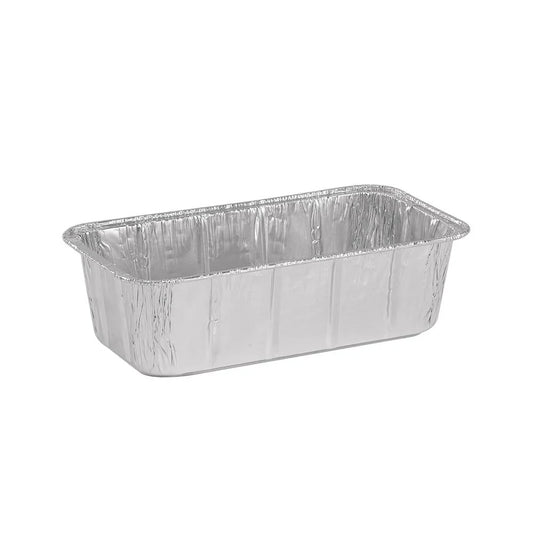 1lb aluminum loaf pan for baking bread, cakes, and meatloaf. Even heat distribution, durable design, and easy food release. Ideal for home baking, bakeries, and meal prep.