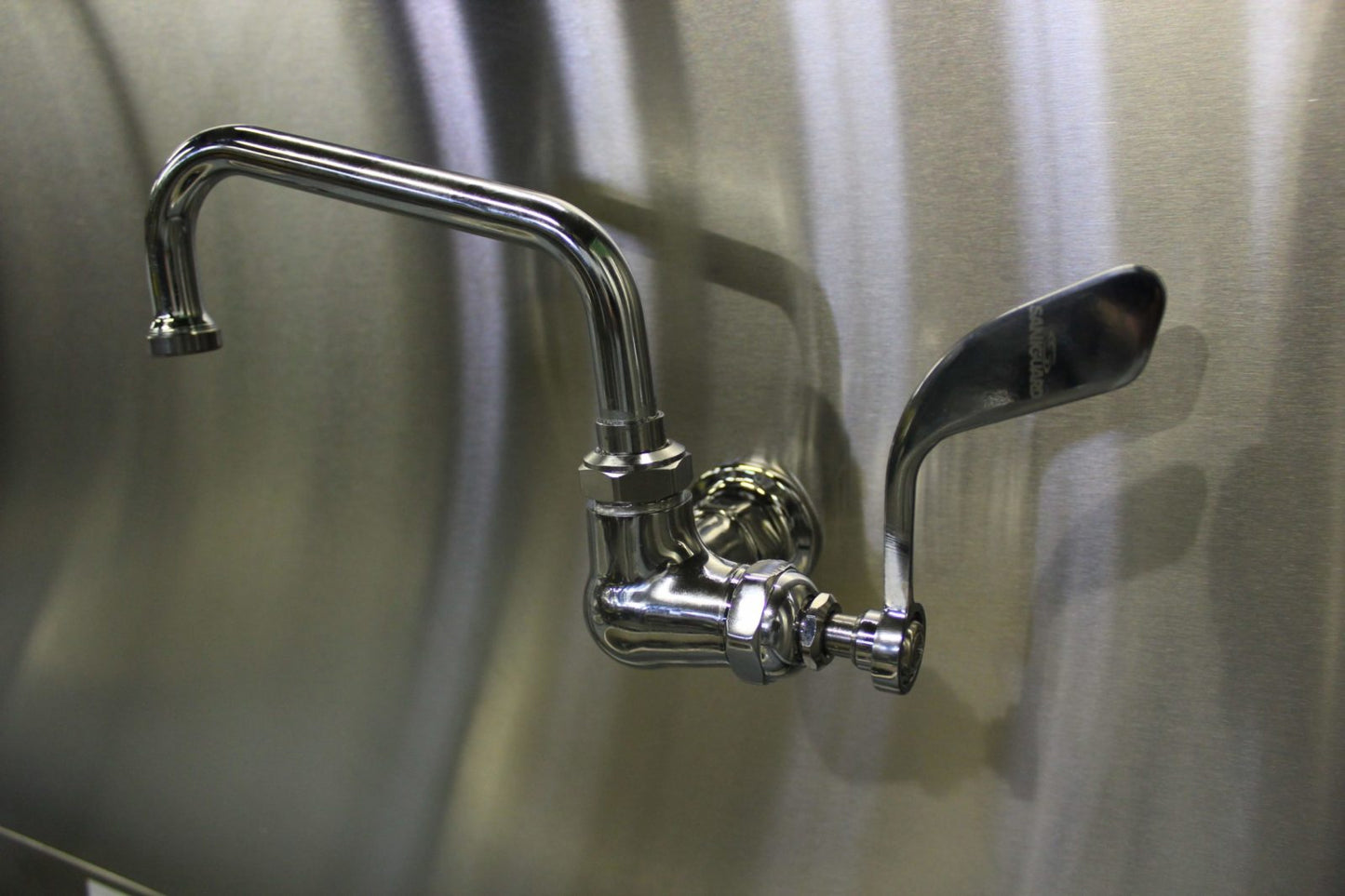 Shank faucet with long spout