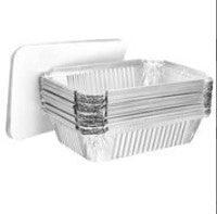 2.25lb aluminum pan with board lid for baking, cooking, and food storage. Durable, disposable, oven-safe, and recyclable. Perfect for meal prep, takeout, catering, leftovers, and transporting food.