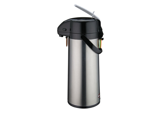 Winco AP-522-835 Stainless Steel Body Glass w/ Push Button Top
