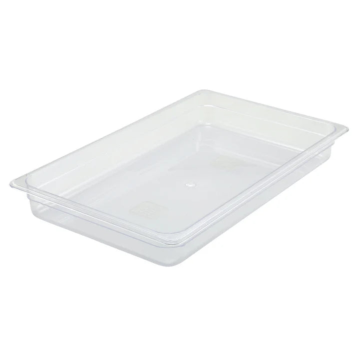Food Pan is made from polycarbonate, this food pan is resistant to food acid and oils, and will withstand temperatures from -40° to 210° F. Thanks to its smooth, translucent surface, this food pan is easy to clean and provides excellent product visibility. An economical storage option in any foodservice facility.