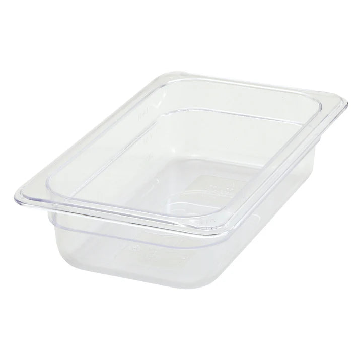 Food Pan is made from polycarbonate, this food pan is resistant to food acid and oils, and will withstand temperatures from -40° to 210° F. Thanks to its smooth, translucent surface, this food pan is easy to clean and provides excellent product visibility. An economical storage option in any foodservice facility.