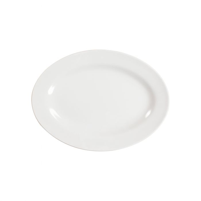 Imperial white melamine serving platter 8x6 BPA free NSF dishwasher safe