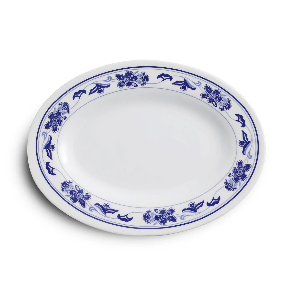 Yanco Oval Plate PO-2010 is a great and affordable restaurant tableware. It is made from durable and reliable melamine material, which makes the plate look like ceramics. You can use this stylish plate to serve any dish you want. For example, you can use it for serving salads, side dishes, appetizers or hot meals. The Peony collection has an elegant and stylish design. Performed in white color, it will perfectly fit any restaurant environment. 