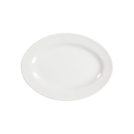 Imperial white melamine serving platter 9.875x7.25 BPA free NSF dishwasher safe