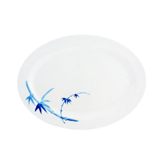 Rose melamine serving platter 12x8.625 BPA free NSF dishwasher safe