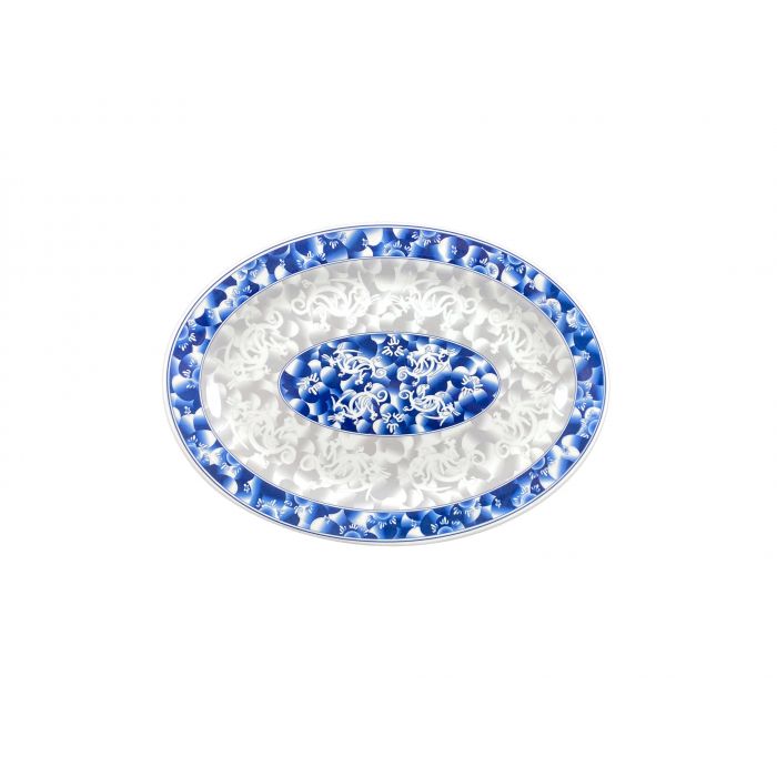 Blue Dragon melamine serving platter 16x11.625 BPA free NSF dishwasher safe