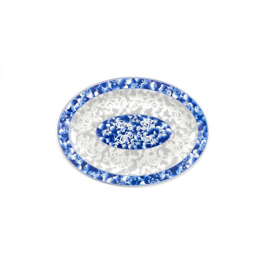 Blue Dragon melamine serving platter 16x11.625 BPA free NSF dishwasher safe