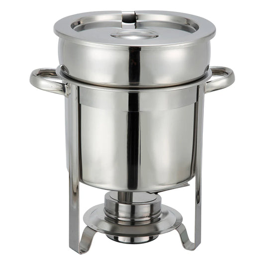 Winco 207-211 7 Quart Stainless Steel Soup Warmer w/ Cover