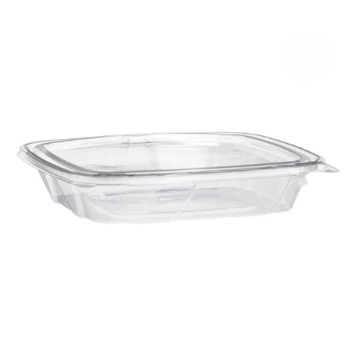 Disposable Tamper Resistant Clear Pet Plastic Hinged Container