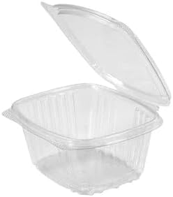 16oz Clear Hinged Deli Container for Takeout and Food Storage