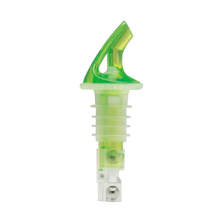 (1oz Clear, 1-1/4oz Clear, 1-1/4oz Green) Bar Maid Premium Pourers 12 Pourers/Pack measured pourers provide accurate, consistent pours and place the power over profits in the hands of the bar owner.