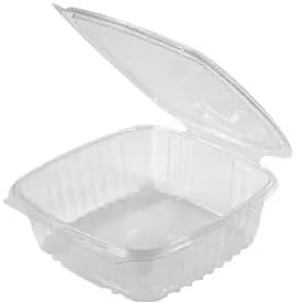 Disposable Clear Hinged Deli Container for Takeout and Food Storage