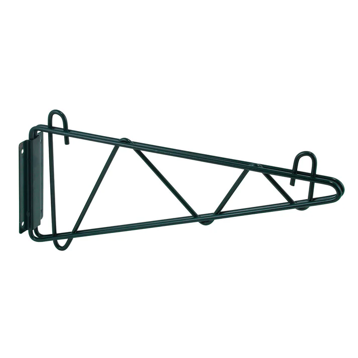 (14", 18", 21", 24") Shelving Wall Mount Brackets 2/Pack made from high quality metal, this wall mount shelving bracket provides unbeatable durability, perfect for holding heavy loads. A versatile option for both commercial and industrial establishments.