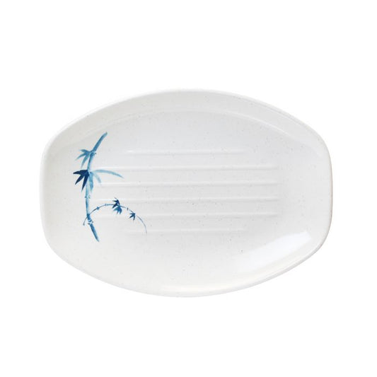 Blue Bamboo melamine teriyaki tray 8x5.75 BPA free NSF dishwasher safe