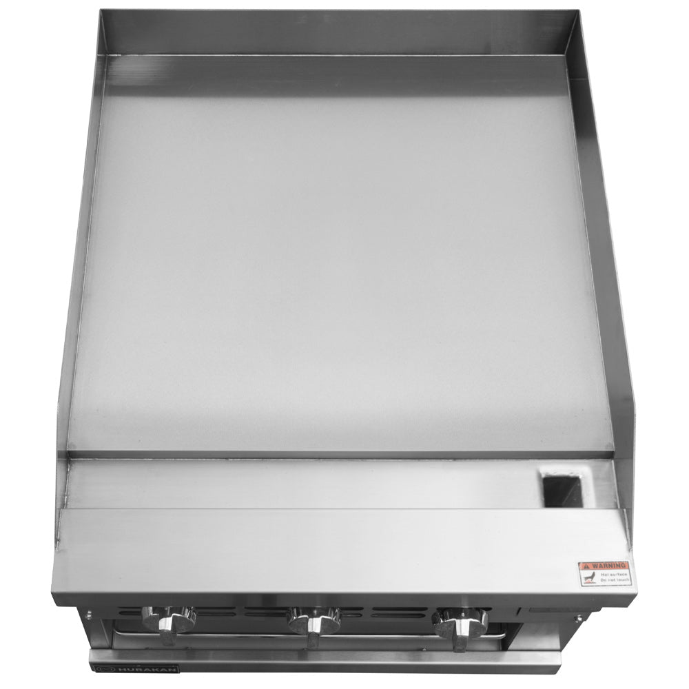 Cookline RGB-24M 24-inch commercial countertop gas raised griddle broiler combo 54000 BTU for versatile cooking in restaurants cafes and commercial kitchens
