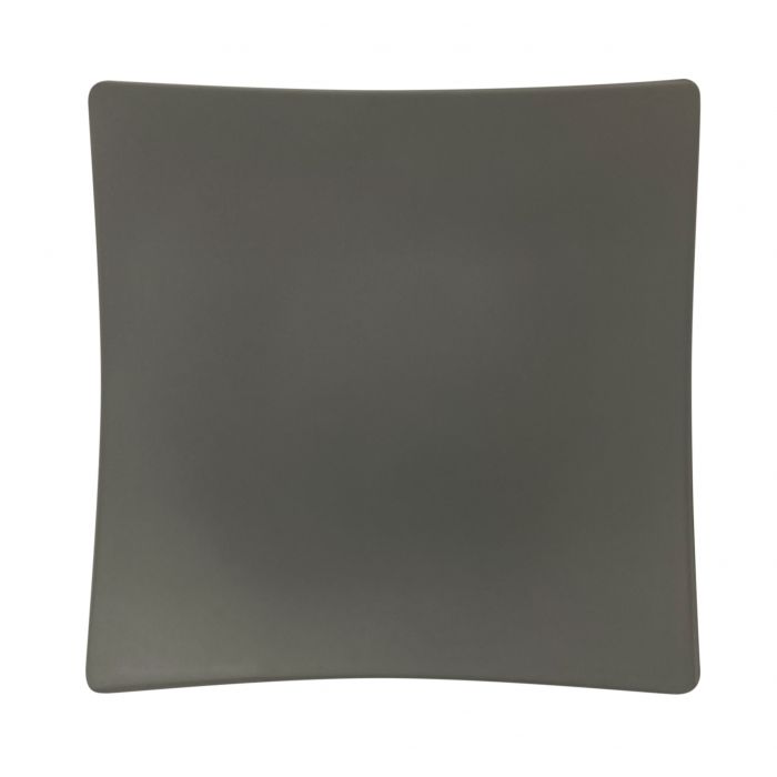 Classic stone grey melamine flare plate 6x6 BPA free NSF durable
