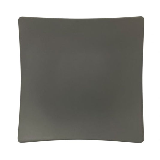 Classic stone grey melamine flare plate 6x6 BPA free NSF durable