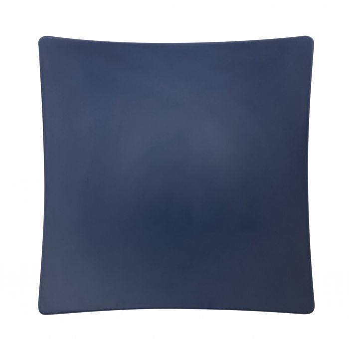 Classic stone blue melamine flare plate 10x10 BPA free NSF durable