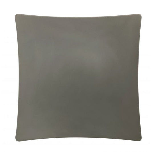 Classic stone grey melamine flare plate 10x10 BPA free NSF durable