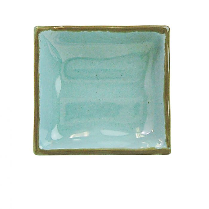 Seaside melamine wavy rectangular sauce dish 3 oz 4x3.75 BPA free NSF durable