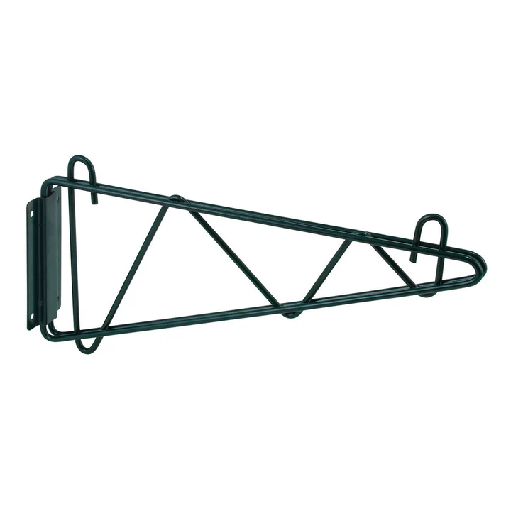 (14", 18", 21", 24") Shelving Wall Mount Brackets 2/Pack made from high quality metal, this wall mount shelving bracket provides unbeatable durability, perfect for holding heavy loads. A versatile option for both commercial and industrial establishments.