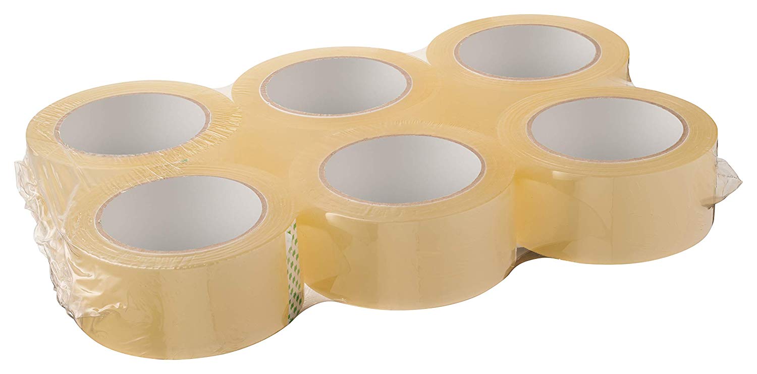 clear lux tape 1.8ml 2" x 110 yards 3" x 110 yards heavy-duty transparent packing shipping strong adhesive