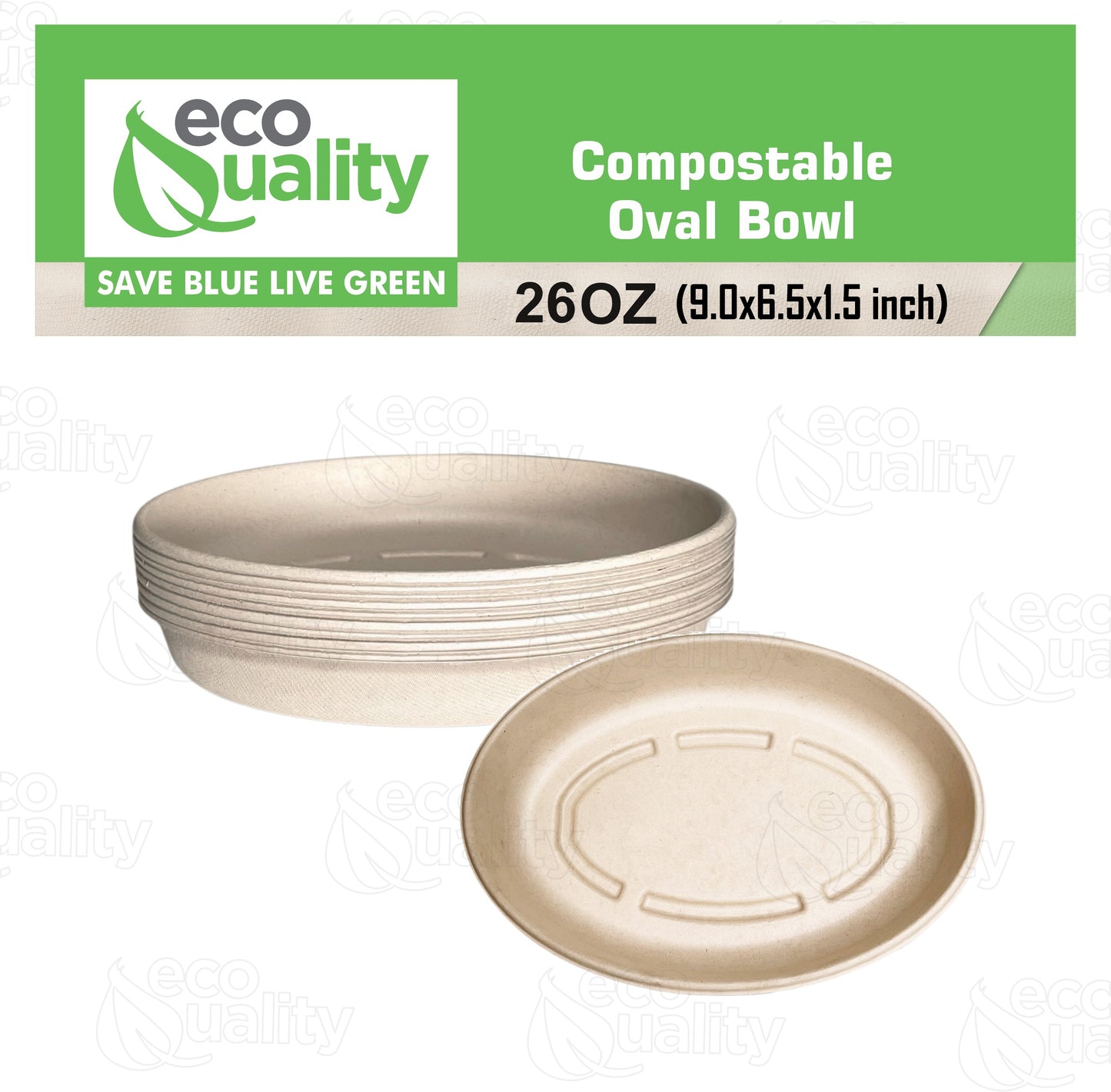 Oval Disposable Compostable Paper Burrito Bowls