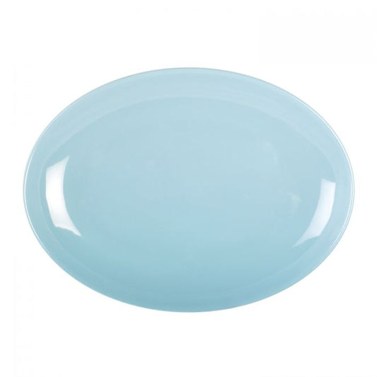 The Thunder Group Platter features a light blue design, adding subtle Asian flair to any food presentation. Made from durable melamine, it is BPA-free, break-resistant, shatter-resistant, lightweight, and stackable for easy storage. Dishwasher safe and NSF listed for safety, this platter is perfect for serving sashimi, tempura, yakitori, and appetizers at restaurants, catered events, or home use.