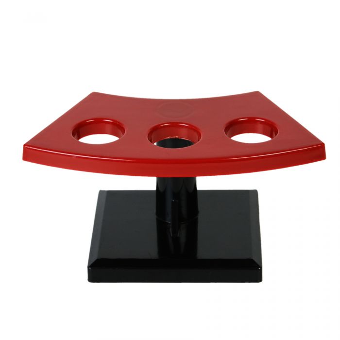 ABS hand roll sushi rack three cavities restaurant sushi holder 7 x 4 x 3.25 inches.