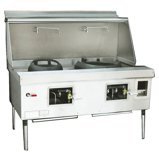 2 CHAMBER RANGE STAINLESS STEEL DECK