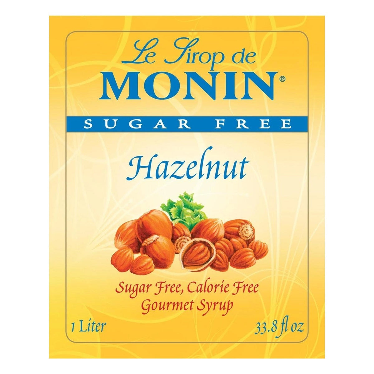 Monin Sugar Free Hazelnut Syrup 1 L Bottle additional product image