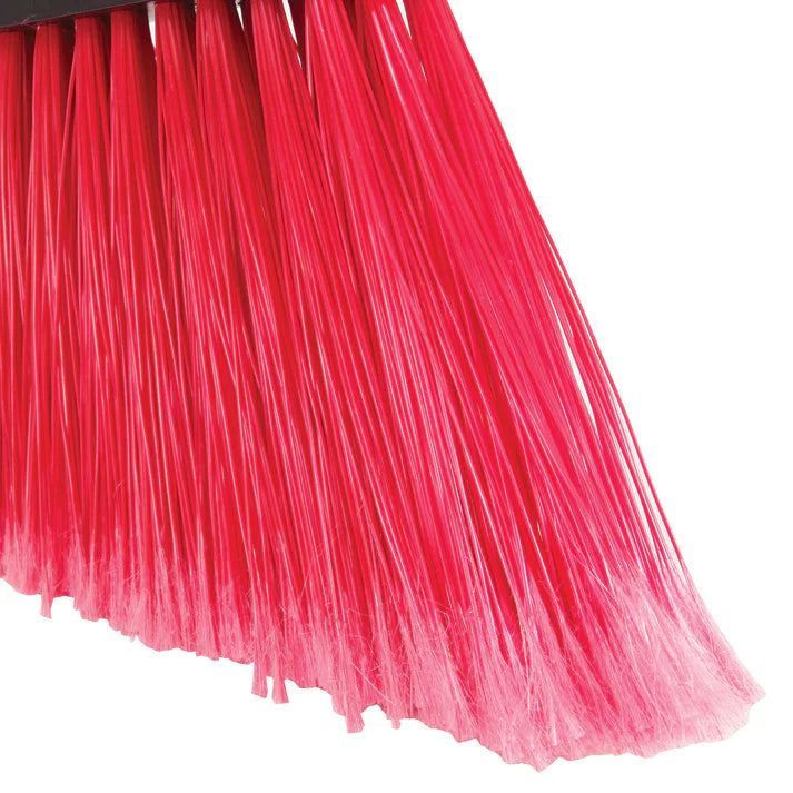 Angle Broom Head (Only) 12/Pack is great tool for keeping a work area clean. The broom head has two slots for a handle in either an upright or angled position. It features long, angled, and flagged bristles to ensure that hard to reach areas can be easily cleaned. These features make it excellent for sweeping dust and other debris from the floor to ensure a clean and sanitary workplace.