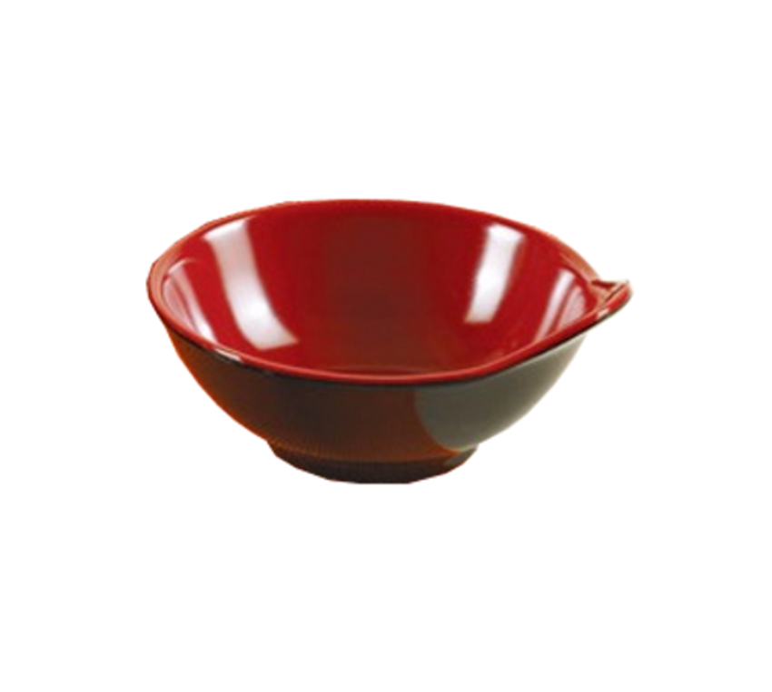 Yanco Sauce Bowl CR-3545 the perfect addition to your kitchenware collection. This 10 oz. bowl is designed to impress with its sleek round shape and vibrant black/red color combination. Measuring 5" in diameter and 1-3/4"H in height, it is just the right size for serving up your favorite sauces and condiments. Crafted from high-quality melamine, this sauce bowl is not only durable but also dishwasher safe, making cleaning up a