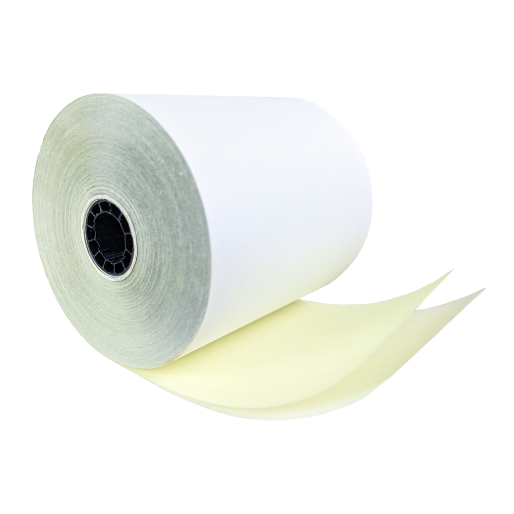  3"x90' canary rolls 2 ply high-quality paper crisp clear printouts generous length 90 feet vibrant canary color versatile compatibility smooth printing reliable performance business use receipts invoices point-of-sale systems