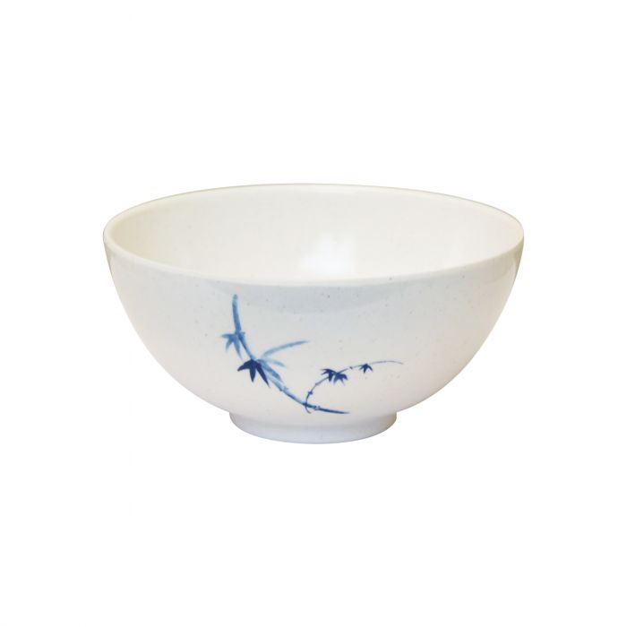 Thunder Group Rice Bowl 12/Pcs is perfect for serving miso soup, soba, ramen, kimchi and other Asian dishes. This stone-colored bowl with bamboo accents will bring oriental flare to your food presentation. Manufactured from a durable plastic material this dinnerware is extremely popular for its nearly unbreakable structure. However, with heat resistance of up to 212° F or 100° C, melamine is not suitable for cooking and warming foods in a microwave or oven. It is dishwasher safe. 