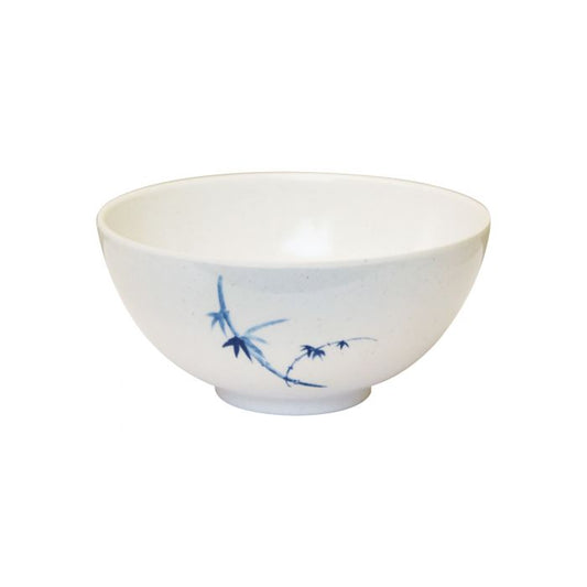 Thunder Group Rice Bowl 12/Pcs is perfect for serving miso soup, soba, ramen, kimchi and other Asian dishes. This stone-colored bowl with bamboo accents will bring oriental flare to your food presentation. Manufactured from a durable plastic material this dinnerware is extremely popular for its nearly unbreakable structure. However, with heat resistance of up to 212° F or 100° C, melamine is not suitable for cooking and warming foods in a microwave or oven. It is dishwasher safe. 