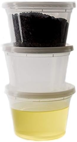 Clear Heavy Duty Plastic Food Storage Container with Lid