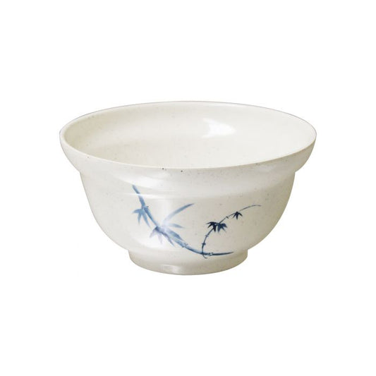 Thunder Group Noodle Bowl 12/Pcs is perfect for serving ramen and other noodle dishes. This stone-colored bowl with bamboo accents will bring oriental flare to your food presentation. Manufactured from a durable plastic material this dinnerware is extremely popular for its nearly unbreakable structure. However, with heat resistance of up to 212° F or 100° C, melamine is not suitable for cooking and warming foods in a microwave or oven. It is dishwasher safe. 
