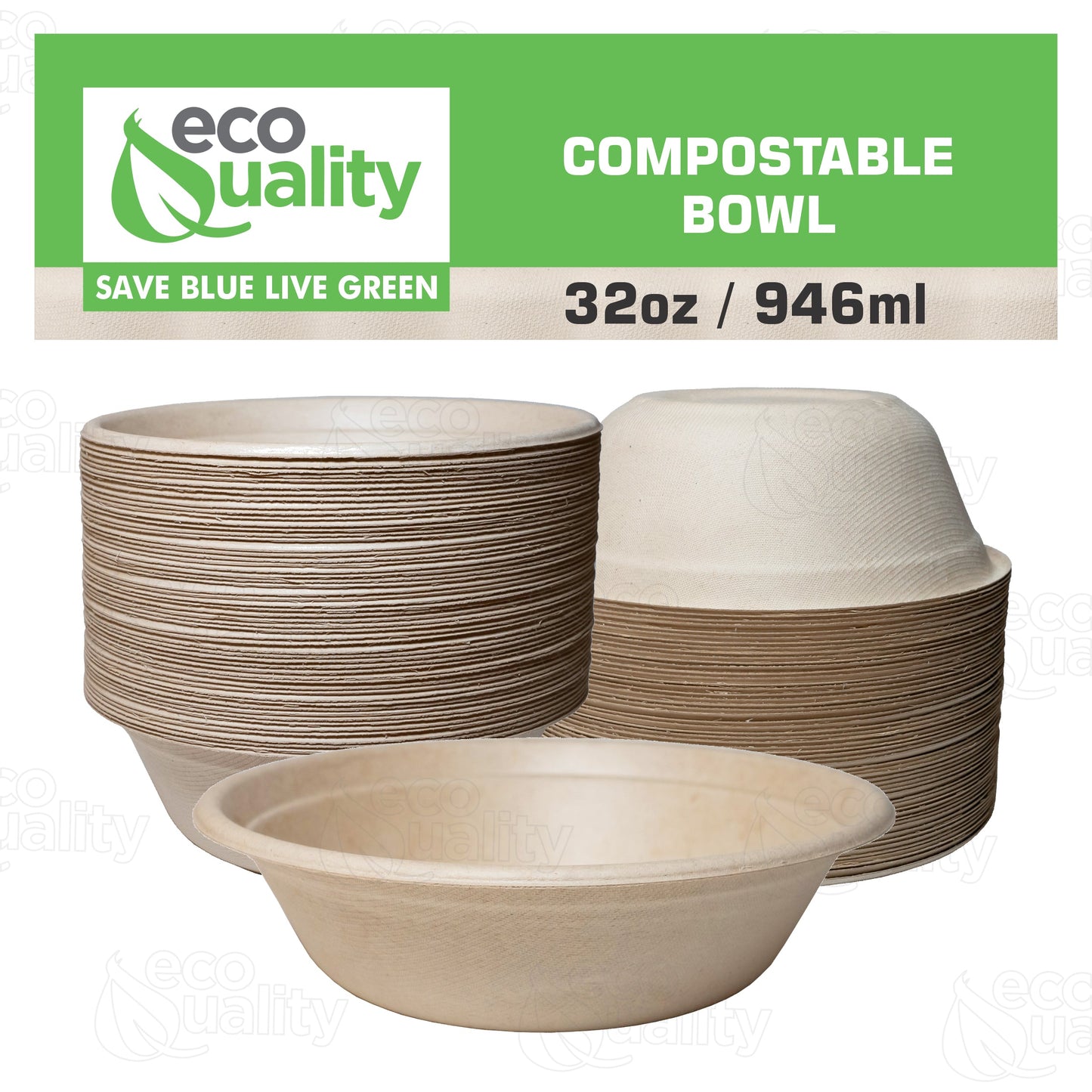 disposableproducts Microwavesafe LeakResistant bowl soupbowl Biodegradable Bowls sugarcane bowl ice cream bowl disposable bowl heavyduty bowl cereal bowl 32 ounces 32oz lunch dinner poke acai bowl catering products