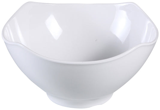 Yanco Square Bowl MD-338 With a generous capacity of 45 ounces and a square shape measuring 8"L x 8"W x 4"H, this bowl is perfect for serving anything from soups and salads to pasta and rice dishes. Made from high-quality melamine, it is built to withstand the rigors of daily use and is dishwasher safe for easy cleaning. Not only is this bowl functional, but it also looks great on any table.