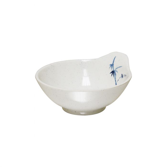 Thunder Group Sauce Bowl 12/Pcs is perfect for serving sauces, dips and dressings to oriental appetizers. This stone-colored sauce dish with bamboo accents will bring Asian flare to your food presentation. Manufactured from a durable plastic material this dinnerware is extremely popular for its nearly unbreakable structure. However, with heat resistance of up to 212° F or 100° C, melamine is not suitable for cooking and warming foods in a microwave or oven. It is dishwasher safe.