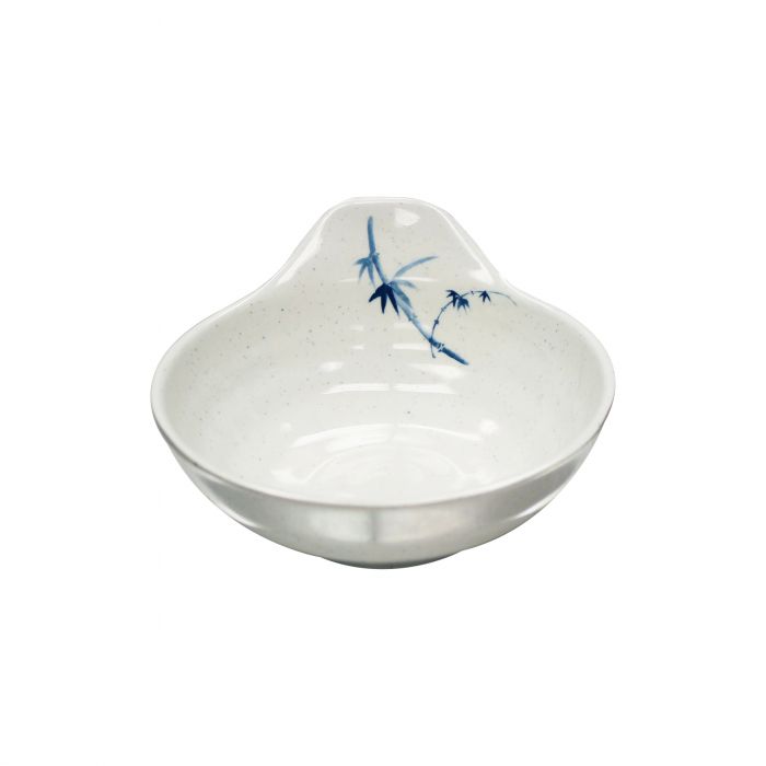 Thunder Group Saucer 12/pcs is perfect for serving sauces, dips and dressings to oriental appetizers. This stone-colored sauce dish with bamboo accents will bring Asian flare to your food presentation. Manufactured from a durable plastic material this dinnerware is extremely popular for its nearly unbreakable structure. However, with heat resistance of up to 212° F or 100° C, melamine is not suitable for cooking and warming foods in a microwave or oven. It is dishwasher safe. 