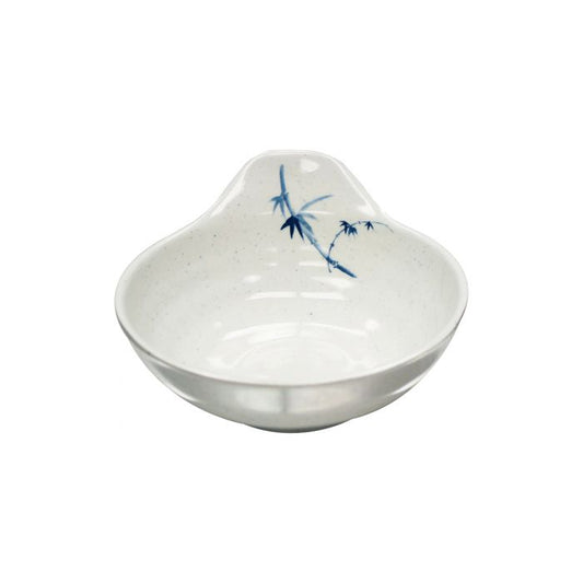 Thunder Group Saucer 12/pcs is perfect for serving sauces, dips and dressings to oriental appetizers. This stone-colored sauce dish with bamboo accents will bring Asian flare to your food presentation. Manufactured from a durable plastic material this dinnerware is extremely popular for its nearly unbreakable structure. However, with heat resistance of up to 212° F or 100° C, melamine is not suitable for cooking and warming foods in a microwave or oven. It is dishwasher safe. 