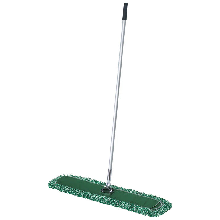 (24", 36") Dust Mop Refill 12/Pack cleaning has never been easier than with this 100% cotton blend dust mop head. Easy to put on and off standard type of mop handle. The heavy-duty materials able to withstand professional/industrial use.