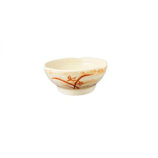 The Thunder Group Wavy Soup Bowl features a stone-colored design with elegant orchid accents and wavy edges, adding Asian flair to any setting. Made from durable melamine, it’s BPA-free, break-resistant, shatter-resistant, lightweight, and stackable for easy storage. Dishwasher safe and NSF listed, this versatile bowl is perfect for serving soups, ramen, or side dishes at restaurants, catered events, or home use.