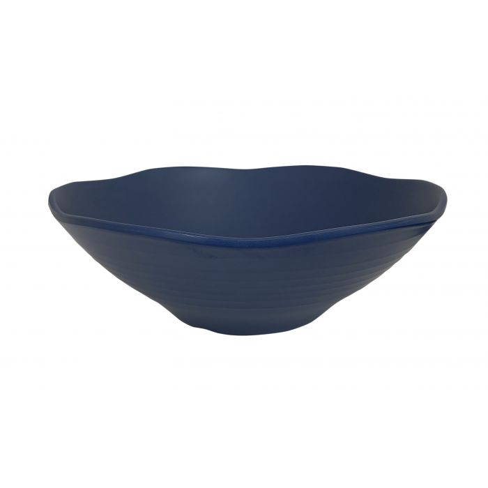 Thunder Group Wavy Soup Bowl 12/Pcs is a perfect choice of dinnerware for inside or outside dining spots. This 45 Oz melamine bowl comes in elegant stone blue color as a distinctive feature of the Classic Stone Blue Western collection. All Classic Stone Blue tableware will equally suit big restaurants and small sushi bars, crowded catered events and buffets. The smooth surface would not scratch, it does not absorb odors, it would not stain and is very easy to clean. 