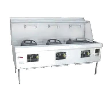 3 CHAMBER RANGE STAINLESS STEEL DECK