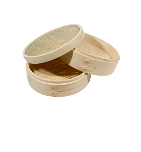 Bamboo cooking steamer